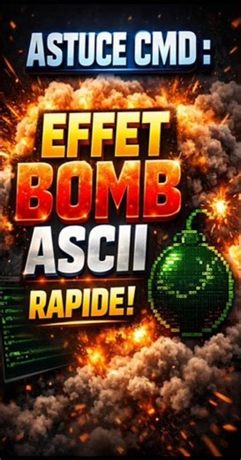 ⚡ Tape ça dans CMD… effet bombe garanti ! #cmd #windows #windows10 #windows11 #shorts #astuce #tips