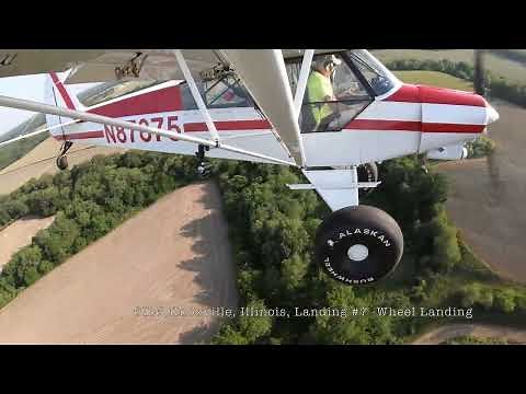 Supercub PA18 Takeoffs and Landings - A Study #Supercub