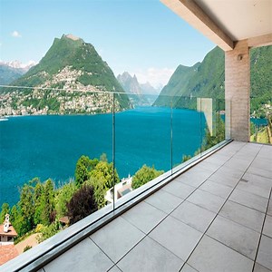 [Hot Item] Factory Manufacture Terrace Glass Parapet /Handrail Glass Parapet Panels/ Infill Kit Stair Parapet / Glass Parapet, Safety Parapet