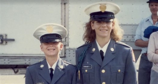 ‘Earnhardt’: Dale Jr. recalls when sister Kelley joined him in full dress at military school