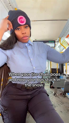 Bus Operator's Unexpected Challenge in the Snow