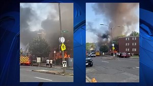3 residents, 2 firefighters injured in Boston fire that filled sky with thick, black smoke