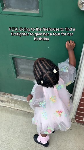 Firehouse Birthday Surprise: Toddler Meets Firefighter