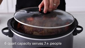 Hamilton Beach 6 qt. Gray Programmable Slow Cooker with Defrost and Temperature Probe 33768G