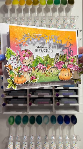 Sam Calcott UK-Mixed Up Craft on Instagram: "I made the cutest little springy card! Using the Pumpkin Patch stamps from the latest issue of Creative Stamping magazine grab yours ➡️https://collabs.shop/2x2kjs I made this easy pop-up card during a YouTube live. If you would like to watch that live video I’ve linked it below! ⬇️ https://www.youtube.com/live/isi_pBhRXtA?si=V1RRlhLZnqts7wp_&utm_source=MTQxZ #springycard #popupcards #madetosurprise #creativestampingmagazine #craftworld #cardmaking #pa