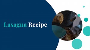 Lasagna recipe
