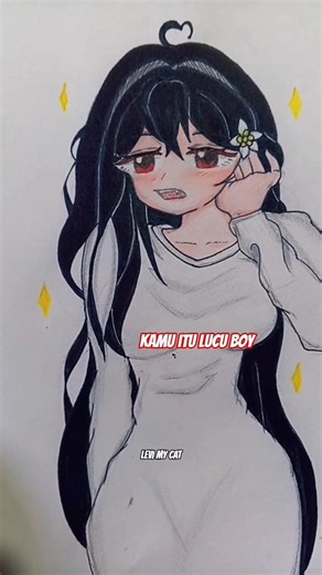 malu-malu #draw #drawing #pocong #kunti #trend #fyppp #fypviralシ