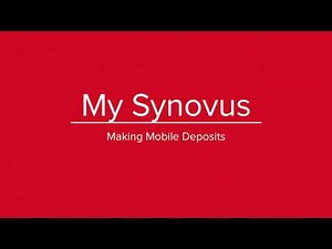 My Synovus Mobile Deposits