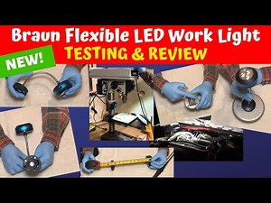 Harbor Freight Braun Flexible LED Work Light Review - 56256