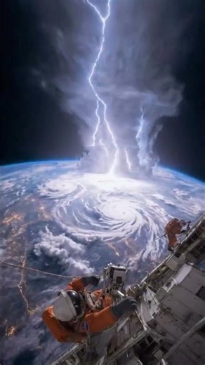 A superstorm this big shouldn't exist but from orbit, it looked like Earth had grown a lightning