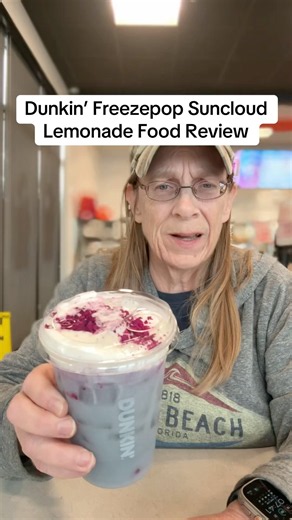 That color though. #dunkin #foodreviews #lemonade