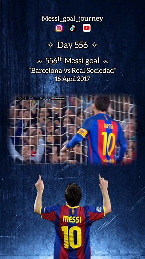 Messi's Legendary 556ᵗʰ Goal Against Real Sociedad