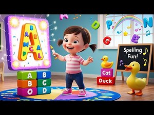 ABC Spelling Song for Kids 🎵 | Learn Letters A to Z with Fun Words | Tumble Jumble