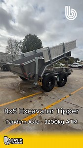 Heavy loads? No worries 💪 Our 𝟖𝐱𝟓 𝐄𝐱𝐜𝐚𝐯𝐚𝐭𝐨𝐫 𝐓𝐢𝐩𝐩𝐞𝐫 (3200kg ATM) delivers power, stability, and performance where it counts 📞Order yours today: 𝟏𝟑𝟎𝟎 𝟕𝟕𝟎 𝟕𝟕𝟎 #BoxTrailer #AussieMade #HeavyDutyTrailer #TrailerLife #AussieSteel #BuiltToLast #BasicTrailers #tradie #tradies #tradielife #tradieaustralia | Basic Trailers
