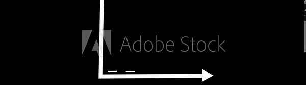 Growing diagram graph motion graphics animation white color with black background. 4k