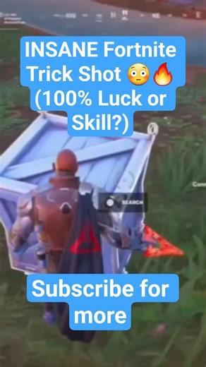 INSANE Fortnite Trick Shot 😳🔥 (100% Luck or Skill?)