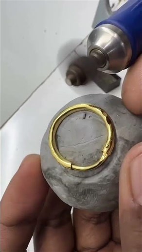 gold earring design process #shorts