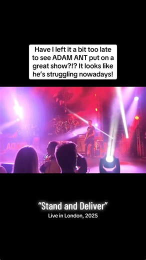 Is It Too Late to See Adam Ant Live?