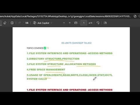 OS UNIT5 | FULL VIDEO LINK IN DESCRIPTION | IN JUST 10 MINUTES | 100%PASS