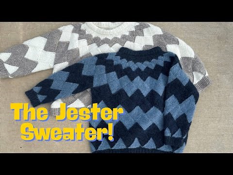How to Knit the Jester Sweater - Entrelac Knit Sweater