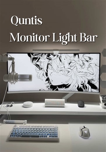 this is the @Quntis monitor light bar ⭑ ┊ Product: Quntis Monitor Light Bar White ┊ 🔗 Product Link: https://www.amazon.com.au/Quntis-Monitor-Backlight-Dimmable-Computer/dp/B0F21G4CG1?th=1 ┊ 🔗 Quntis Link: https://www.quntis.com?sca_ref=10381797.RLDfbtkoRK ┊ #quntis #monitorlight #pcsetup #desksetup #gamingsetup