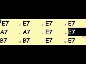 Grille de Blues en Mi (tempo 120)