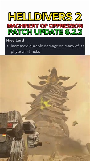 Hive Lord BUFF After Patch Update 6.2.2 - Helldivers 2