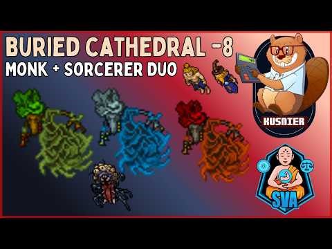 Buried Cathedral -8 | Monk + Sorcerer Duo Showcase | Level 300+ | Tibia
