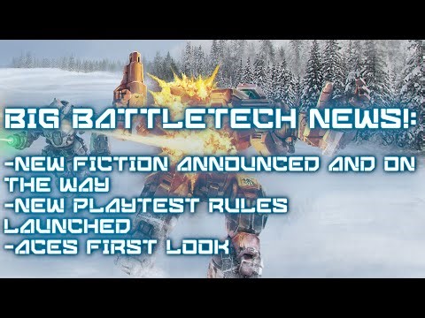 Big Battletech News! October 1st! New Fiction on the Way! More Playtest Rules!