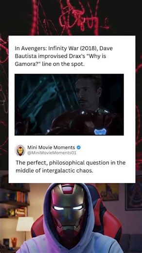 Drax’s Improvised “Why is Gamora?” Line