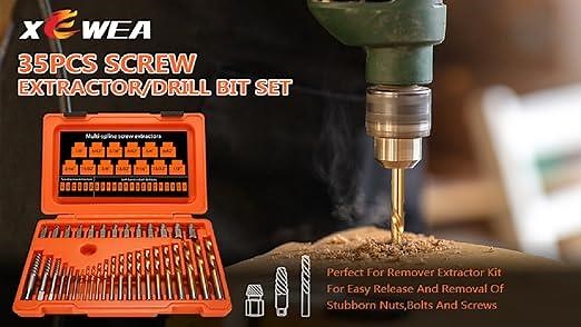 Screw extractor, is the ideal tool for removing broken screws, bolts, studs, fittings