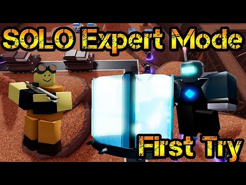 SOLO Expert Mode Tower Blitz First Try New Roblox Tower Defense Simulator