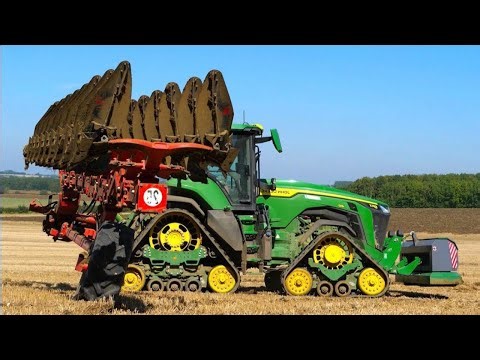 Massive UK Ploughing | John Deere 8RX410 Tractors + 9 Furrow Ploughs in Action