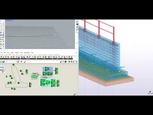 Reinforced retaining wall modeling using Tekla Structures, Rhinoceros and Grasshopper