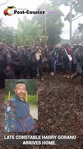 110K views · 1K reactions | #LATEST: Constable Harry Gorano, who tragically lost his life in an attack in Mendi on January 14th of this year, has been returned to his home in Goroka for his final rest. Members of the Royal Papua New Guinea Constabulary (RPNGC) escorted his body, honoring their fallen colleague. Read & watch more: ( https://www.postcourier.com.pg/late-constable-harry-gorano-returns-home-for-final-rest/ ) | Post Courier | Facebook