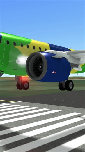 🇧🇷🇧🇷🇧🇷 #landing Azul #Embraer 190-E2 At Zumbi Dos #Airport #rfs #shorts #aviation #viral #gameplay