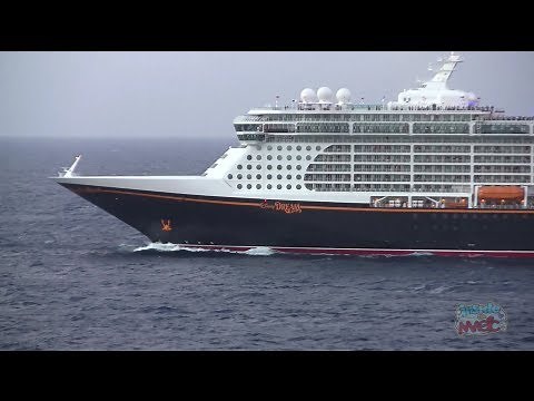 Horn battle with the Disney Fantasy and Disney Dream cruise ships