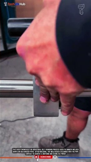 Innovation Pipe Weld Seam Finishing: Precision Skill Surface Blending, Smooth Pipe Joints #tech