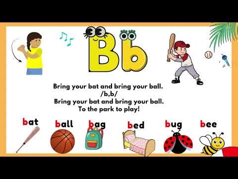 Jolly Phonics “Bb” Song – Slow & Fast Versions for Kids #phase3 #jollyphonicssong #earlyliteracy
