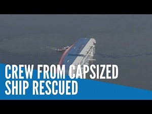 Fourth and final crewman pulled alive from capsized ship