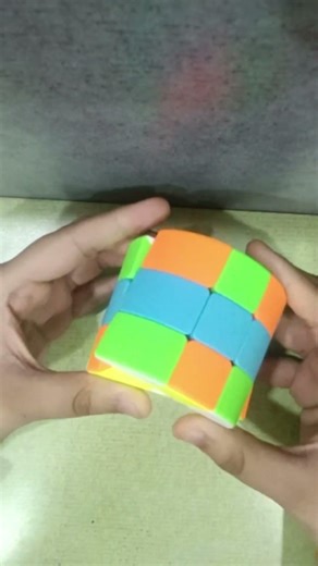 Checkerboard on a cylinder cube ?🧐 #cylindercube #cubes #shorts #cuboholic