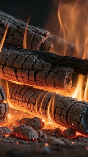 Real Fireplace Crackling 🔥 Glowing Logs & Flames (4K Ambience) #cozy #fireplace #asmr