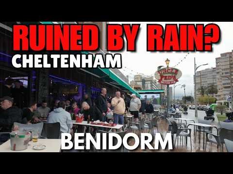 Benidorm Cheltenham RUINED by RAINSTORM?! 😨☔┃AWFUL Weather Today!