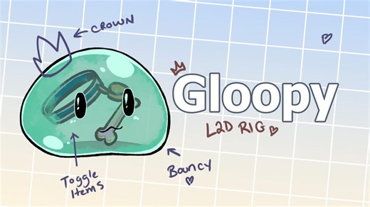 Goopy the Slime [L2D Rig] - Etsy