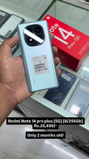2K views · 157 reactions | Redmi note 14 pro plus (5G) (8/256Gb) Rs.20,499/- Only 2 months old (10 months warranty) 100% fresh condition! With bill full kit! | Cell pacific mobile | Facebook