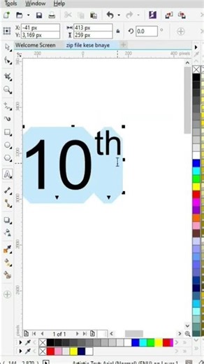 coreldraw text convert in superscript & subscript#coreldraw #coreldrawtutorial #shorts #reels