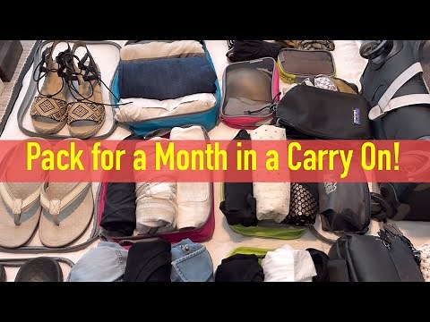 How to Pack for a Month in a Carry On!