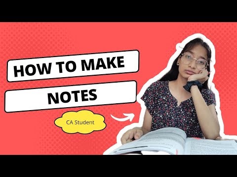 How to make Notes for CA Studies | CA Intermediate | ICAI | Mansvi Maheshwari |