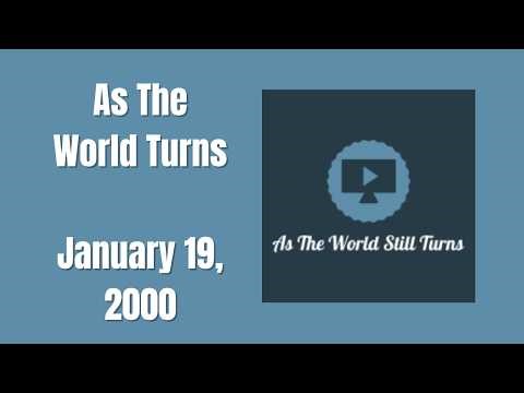 As The World Turns | Full Episodes | January 19, 2000