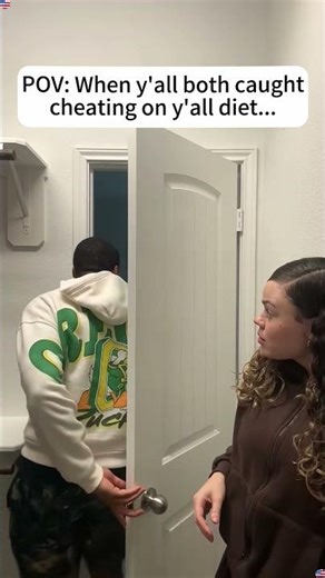 When you both get caught cheating on your diet #prank #funnyvideo #celebrity #comedy #USA #fyp